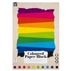 Blocco di carta a colori 24 x 34 cm 20 fogli