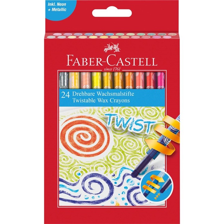 Pastelli a cera Faber Castell Twist