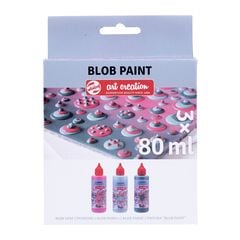 Set creativo Art Creation Blob Paint rosa 3 x 80 ml