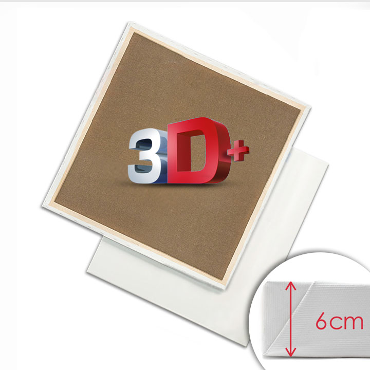 3D+ Tela per pittura con telaio PROFI - varie dimensioni