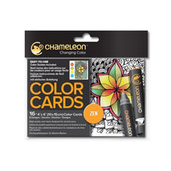 Carte da colorare Chameleon Zen - 16 pezzi