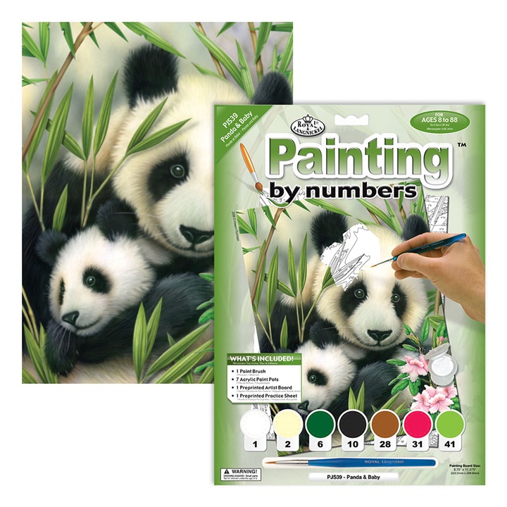 Set creativo per dipingere - Panda & Cucciolo 
