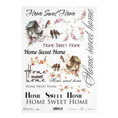 Carta di riso A4 ITD - Home Sweet Home