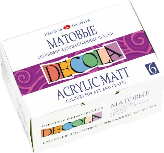 Colore acrilico DECOLA opaco - sceglie set