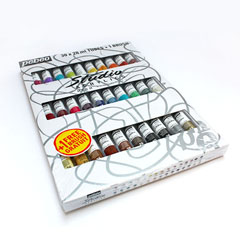 Colori Acrilici Acrilico Fine Studio Acrylics - Astuccio 30 tubetti 20 ml