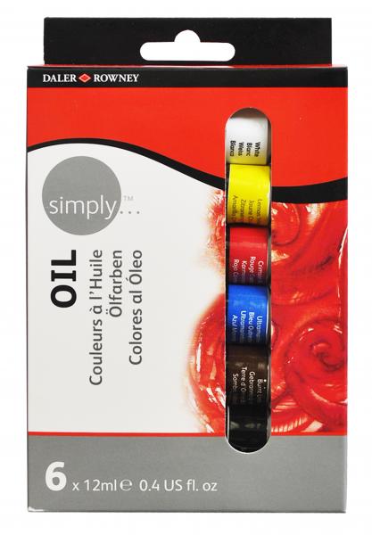 Daler- Rowney - SIMPLY set dei colori ad olio 6 x 12ml