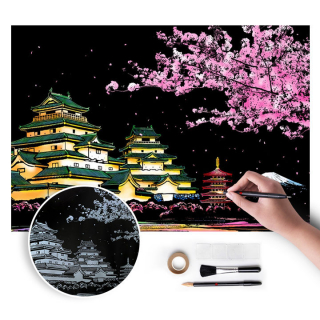 Immagine magica per graffiare  - Japan - 75x52 cm