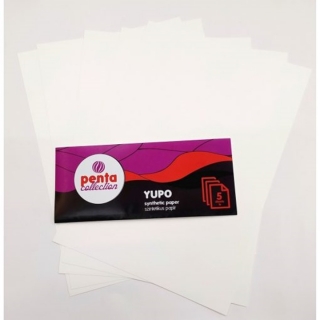 Carta sintetica YUPO Pentart 5 pezzi