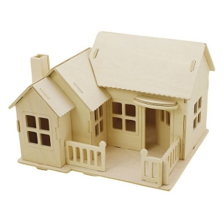 Casa in legno - Set 3D