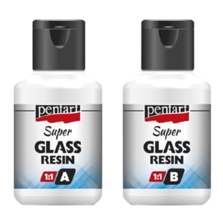 Pura resina Pentart Super Glass 1: 1 - 2 x 40 ml