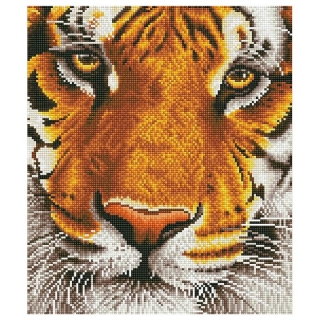 Set di perline Diamond Painting - Tigre del Bengala 36 x 42