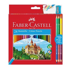 Matite colorate esagonali Faber-Castell - 24 colori