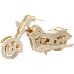 Modello di moto in legno 3D