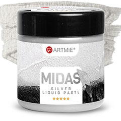 Pasta metallica liquida ARTMIE MIDAS argento | volumi diversi