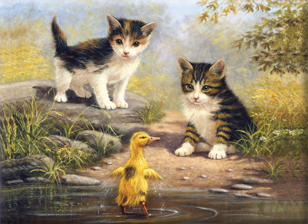 Set creativo per pittura A3 - gattini