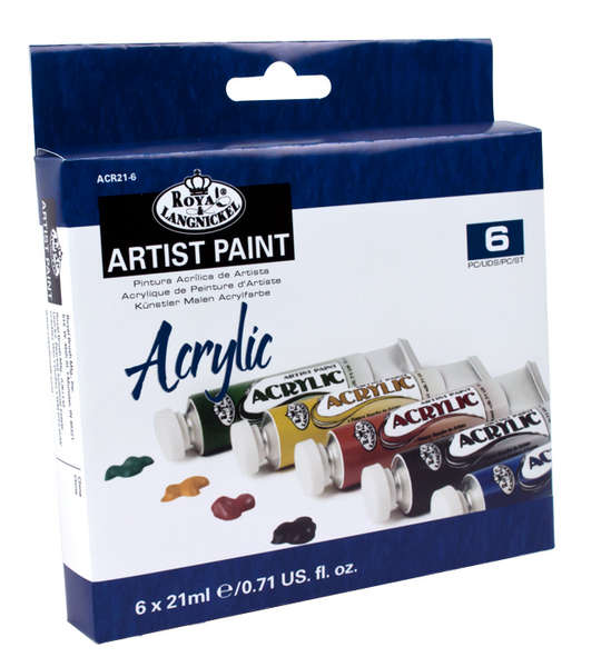 Set dei colori acrilici Royal & Langnickel - 6 pezzi