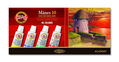 Set di colori ad olio MANES 10X16ML