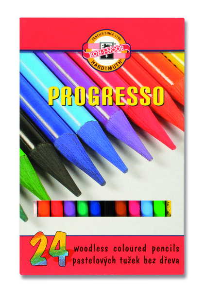 Set di matite colorate senza legno 8758 - 24 pezzi