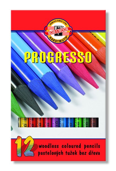 Set di matite colorate senza legno S 8756 - 12 pezzi