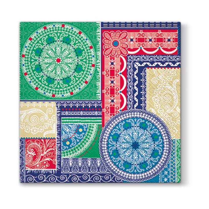 Tovagliolo per decoupage - Mosaico di ornamenti - 1 pz