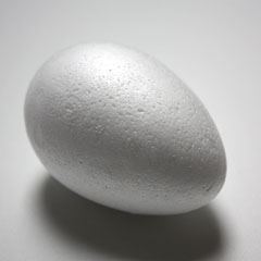 Uovo di polistirolo - sceglie dimensioni